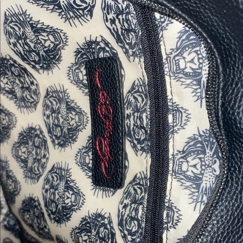 Ed Hardy Black Backpack with Colorful Tattoo Art - Picture 11 of 11